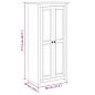 Preview: Kleiderschrank 80x50x171,5 cm Kiefernholz Panama