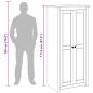 Preview: Kleiderschrank 80x50x171,5 cm Kiefernholz Panama