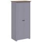 Preview: Kleiderschrank Grau 80x50x171,5 cm Kiefernholz Panama