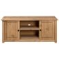 Preview: TV-Schrank 120 x 40 x 50 cm Massivholz Panama-Kiefer