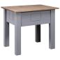 Preview: ARDEBO.de - Nachttisch Grau 50,5x50,5x52,5 cm Panama-Kiefer