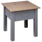 Preview: Nachttisch Grau 50,5x50,5x52,5 cm Panama-Kiefer
