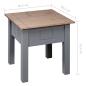 Preview: Nachttisch Grau 50,5x50,5x52,5 cm Panama-Kiefer