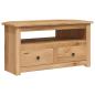 Preview: TV-Eckschrank 93 x 49 x 49 cm Massivholz Panama-Kiefer 