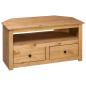 Preview: TV-Eckschrank 93 x 49 x 49 cm Massivholz Panama-Kiefer 