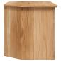 Preview: TV-Eckschrank 93 x 49 x 49 cm Massivholz Panama-Kiefer 