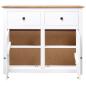 Preview: Sideboard Weiß 93x40x80 cm Kiefernholz Panama