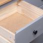 Preview: Sideboard Grau 135x40x80 cm Kiefernholz Panama