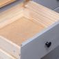 Preview: Sideboard Grau 135x40x80 cm Kiefernholz Panama