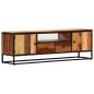 Preview: TV-Schrank 120x30x40 cm Massives Altholz und Stahl