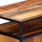 Preview: Beistellschrank 60x35x76 cm Massives Altholz und Stahl