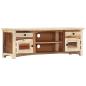 Preview: TV-Schrank 120x30x40 cm Altholz Massiv