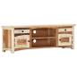 Preview: TV-Schrank 120x30x40 cm Altholz Massiv