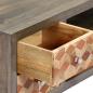 Preview: TV-Schrank Grau 120x30x40 cm Massivholz Mango