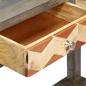 Preview: Konsolentisch Grau 86x30x76 cm Massivholz Mango