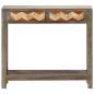 Preview: Konsolentisch Grau 86x30x76 cm Massivholz Mango