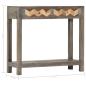 Preview: Konsolentisch Grau 86x30x76 cm Massivholz Mango