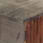 Preview: Konsolentisch Grau 120 x 35 x 75 cm Massivholz Mango