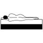 Preview: Matratze 80 x 200 cm Viskoelastischer Memory-Schaum 18 cm H2