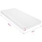 Preview: Matratze 80 x 200 cm 7 Zonen PU Schaum 10 cm H2 H3
