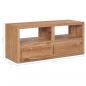 Preview: TV-Schrank 90x30x40 cm Massivholz Teak