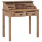 Preview: Schreibtisch 90x50x100 cm Massivholz Teak