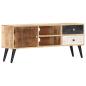 Preview: TV-Schrank 115×30×47 cm Mango-Massivholz
