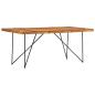 Preview: Esstisch 180 x 90 x 76 cm Massivholz Akazie
