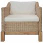 Preview: Sessel mit Auflagen Natur Rattan