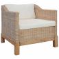 Preview: Sessel mit Auflagen Natur Rattan