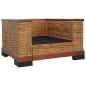 Preview: Sessel mit Kissen Braun Natur Rattan