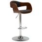 Preview: Barhocker Grau Bugholz und Stoff 