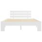 Preview: Massivholzbett Weiß Kiefer 120x200 cm