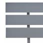 Preview: Massivholzbett Grau Kiefer 120x200 cm