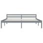 Preview: Massivholzbett Grau Kiefer 160x200 cm