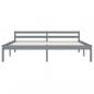 Preview: Massivholzbett Grau Kiefer 160x200 cm