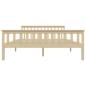 Preview: Massivholzbett Helles Holz Kiefernholz 160x200 cm 