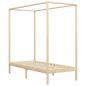 Preview: ARDEBO.de - Himmelbett-Gestell Massivholz Kiefer 90 x 200 cm