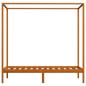 Preview: Himmelbett-Gestell Honigbraun Massivholz Kiefer 90 x 200 cm