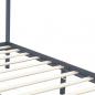 Preview: Himmelbett-Gestell Grau Massivholz Kiefer 100 x 200 cm