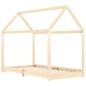 Preview: Kinder-Bettgestell Massivholz Kiefer 70 x 140 cm