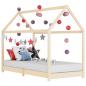Preview: Kinder-Bettgestell Massivholz Kiefer 70 x 140 cm