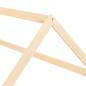 Preview: Kinder-Bettgestell Massivholz Kiefer 80 x 160 cm