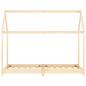 Preview: Kinder-Bettgestell Massivholz Kiefer 80 x 160 cm