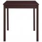 Preview: Esstisch Dunkelbraun 140 x 70 x 73 cm Kiefernholz