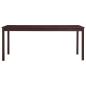 Preview: Esstisch Dunkelbraun 180 x 90 x 73 cm Kiefernholz