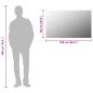 Preview: Rahmenloser Spiegel 100x60 cm Glas