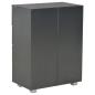Preview: Sideboard Hochglanz-Schwarz 60x35x80 cm Holzwerkstoff