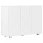 Preview: Sideboard Hochglanz-Weiß 107x35x80,5 cm