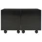 Preview: Couchtisch Hochglanz-Schwarz 60x60x35 cm Holzwerkstoff